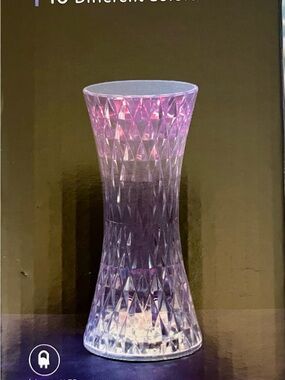 NWT Color-Changing Crystal Pattern LED Light 20 modes/Colors! Has Remote!